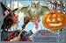 Vintage Halloween Poster Made From Circa 1910 Postcard Precautions White Owl Ink Pumpkin 18"x24"