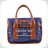 PATRICIA LUXE CROCO BRIEFCASE (ROYAL BLUE)