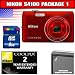 Nikon COOLPIX S4100 14 MP Digital Camera with 5x NIKKOR Wide-Angle Optical Zoom Lens and 3-Inch Touch-Panel LCD (Red) Package 1