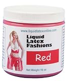 Liquid Latex Fashions Ammonia-Free Body Paint, Red, 16-Ounce Jar