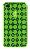 Transparent Argyle Case for Apple iPhone 4 (Fits AT&T & Verizon Models) - G ....