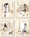 Paris, London, Roma and New York Set by Andrea Laliberte 11"x14" Art Print Poster
