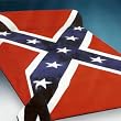 Soft Red, Blue and White Confederate State Rebel Flag Blanket Queen or Full Bed