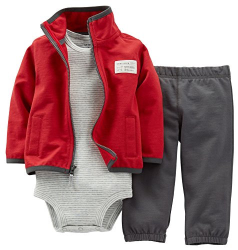 Carter's Baby Boys' 3 Piece Fleece Cardigan Set