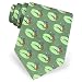 Tending the Flag Tie by Oak Hill Neckwear - Green Silk