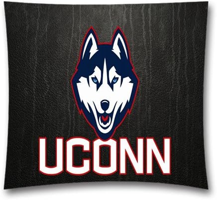 NCAA Couch Pillows,Connecticut Huskies Cotton Linen Throw Pillows,Custom Pillows For NCAA Sport Team Fans,Cover Size:18x18Inch(45x45CM),