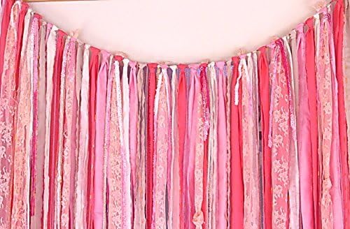 Pink and Orange 6 foot long Curtain, Banner, Boho Unique Window Covering, Gyspy Romance Retreat Decor, Shabby Hippie Creative Style, Morrocan India