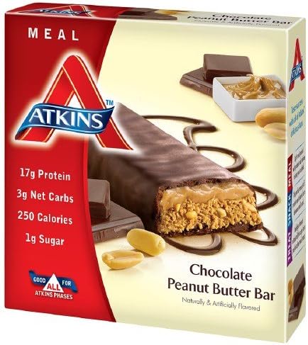 Atkins Advantage Meal Bars, Chocolate Peanut Butter 5 ea (Pack of 2)