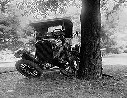 Auto Wreck, 1925 Photograph - Uncommon 16"x20" Photographic Print from the Library of Congress Collection