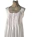 Handmade Smock Tatting Lace Lady Long Cotton White Nightgown.