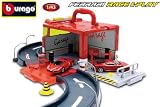 Bburago - 31201 - Véhicule Miniature - Ferrari - Garage Portable Electronique + 1 Ferrari - Echelle 1/43 eme