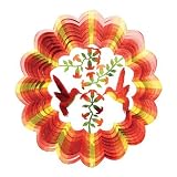 Iron Stop D6035 3 Dimensional Designer Hummingbird Wind Spinner