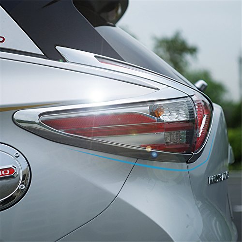 Kust wdz38438w Car Rear Tail light Frame Trims(Pack of 1 Pair ABS Plating Meterial Chrome Trims Fit for Rear Headlight Installed Size)