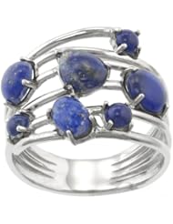 Sterling Silver Gemstone Multi-Stone Ring