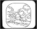 Mouse Pad with black and white, woods, trees, greenery, lake, Asia, Burma, landscape, river, forest