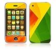 Colored Leaf Decorative Skin Cover Decal Sticker for Apple 2G iPhone (1st Gen)