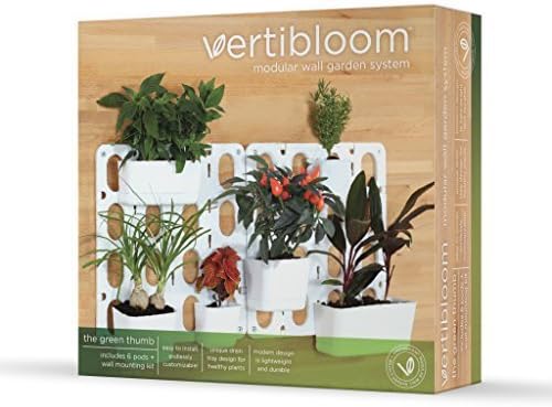 Vertibloom Living Wall Garden Starter Kit - Modular Indoor Vertical Planter System by Vertibloom