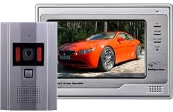 Video Door Phone Intercom System 7" LCD Touch Screen Color Monitor & Night Vision CCD Camera