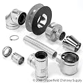 Copperfield 77403 Selkirk Direct-temp Termination Kit, Up and Out, Horizontal For Pellet and Corn Installations