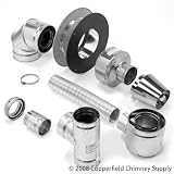 Copperfield 77403 Selkirk Direct-temp Termination Kit, Up and Out, Horizontal For Pellet and Corn Installations