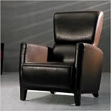 Ariana, Modern Accent Chair Esspresso Leather