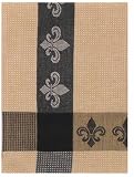 Waffle Weave 100% Cotton Fleur-de-Lis Dishtowel, Black 18" X 28" Set / 6