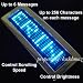 LED Light Up Scrolling Blue Light Up Text Buckle