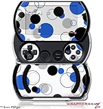 PSPgo Skin and Screen Protector Kit - Lots of Dots Blue on White fits Sony  ....