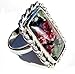 Eudialyte and Sterling Silver Classic Ring Size 8