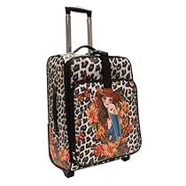 Nicole Lee Cleo21 Inch Expandable Rolling Carry-On, Sandra Black, One Size
