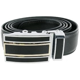 AT-Giftware - BLT03 - Coffret Cadeau - Ceinture pour Hommes en Cuir V�ritable - Noir