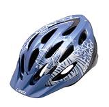  : Giro Skyla Bike Helmet (Steel Blue/White Flowers, Universal Fit)