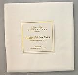 Superior Boutique Hotel Quality 400 Thread Count 100% Egyptian Cotton Housewife Pillowcase Pair - 50 x 75cms. Luxurious Sateen Finish-White