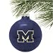 Michigan Wolverines Traditional Glass Ornament