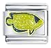 Animal Crescent Angel Fish Italian Charms Bracelet Link