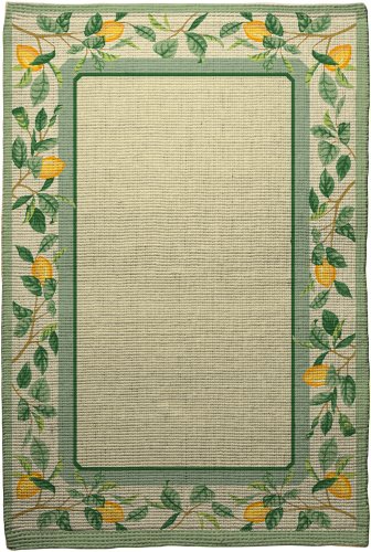 Extra Weave Lemons 24-by-36-Inch Printed Jute Rug