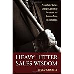 Heavy Hitter Sales Wisdom: Proven Sales Warfare Strategies, Secrets of Persuasion, and Common-Sense Tips for Success book cover