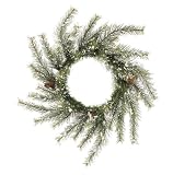 24 Tannenbaum Pine Snow Christmas Wreath - Unlit