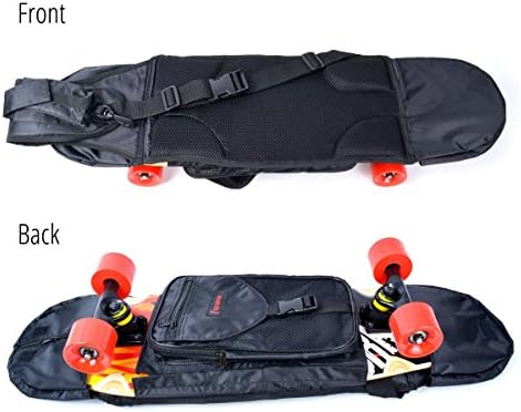 SAYSHUN Skateboard Bag Skateboarding Adjustable Shoulder Bag Backpack for 28 inch to 31.5 inch Skateboard