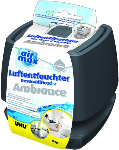 Uhu Air Max 50590 Déshumidificateur d'air Emballage d'origine Anthracite 100 g