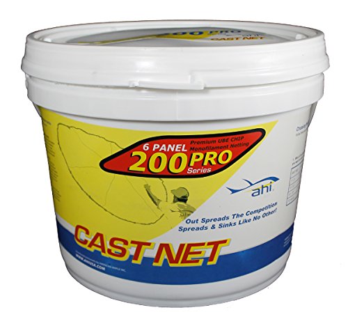 Ahi usa 200 pro series 6 panel cast net, 8-feet