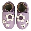 Momo Baby Soft Sole Baby Shoes - Daisy & Butterfly Purple