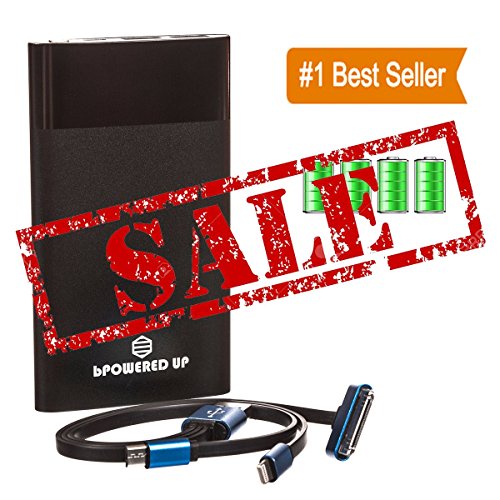 Janvvoo Rapid Charge 3x Backup Battery | Power Bank for Phones and Mobile Devices (Black 6000 mAh)