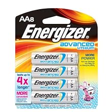 Energizer Advanced Lithium Batteries, AA Size, 8-Count