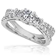 1ct TW Round Diamond Split Shank Engagement Ring in 14kt Gold