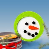 Snowman Holiday/ Christmas Felt Coaster Set, Set of 4, Machine Washable, Gift Packed, See All 3 Designs That We Offer