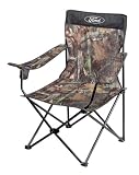 Blue Ford Oval Camo Folding Chair