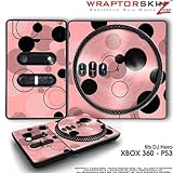 DJ Hero Skin Lots Of Dots Pink on Pink fit XBOX 360 and PS3 (DJ HERO NOT INCLUDED)