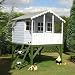6ft x 6ft (2m x 2m) Stork Wooden Playhouse Tower Wood Play House Tongue & Groove Cladding