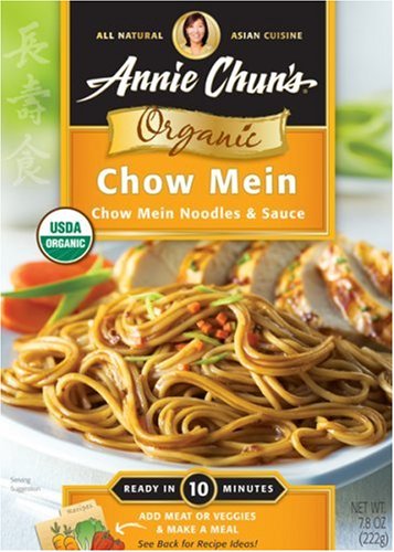 Annie Chun's Organic Chow Mein Noodles & Sauce, 7.8-Ounce Boxes (Pack of 6)
